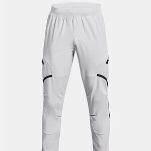 Under Armour unstoppable cargo pants, gray/black size large